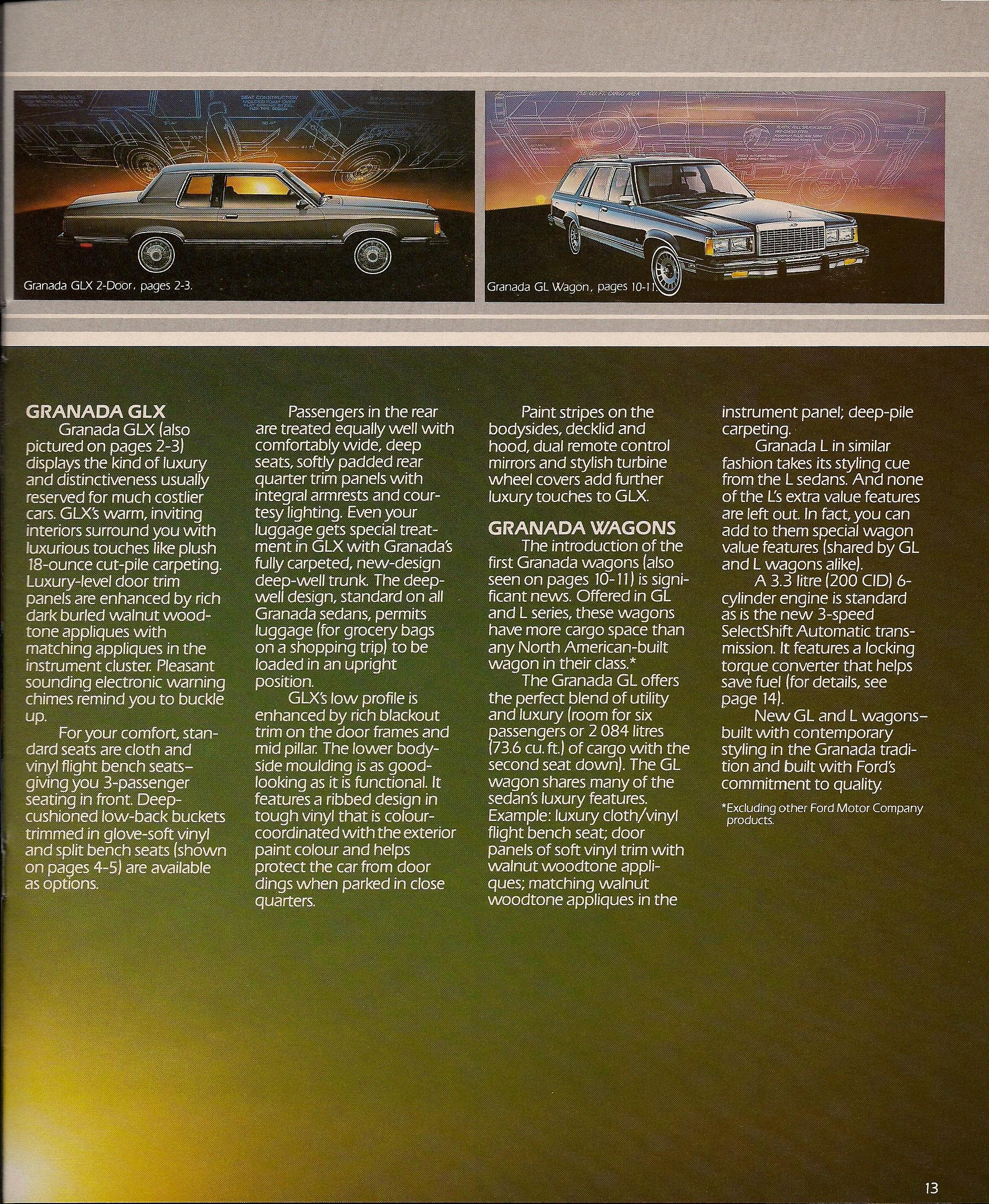 1982 Ford Granada Brochure Page 18